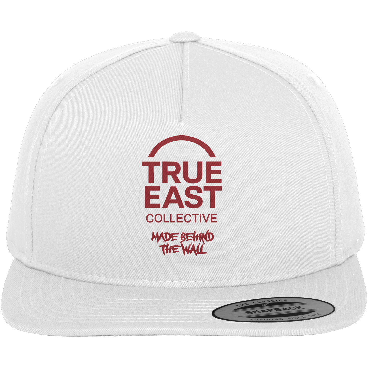 Made Behind The Wall & True East Logo – Aus Mauern gewachsen - Premium Snapback