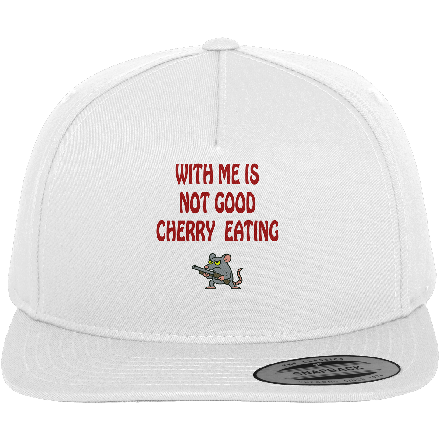 With me is not good cherry eating - Premium Snapback