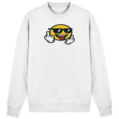 Smiley mit Mittelfinger – Der freundlichste Mittelfinger der Welt - Basic Sweatshirt