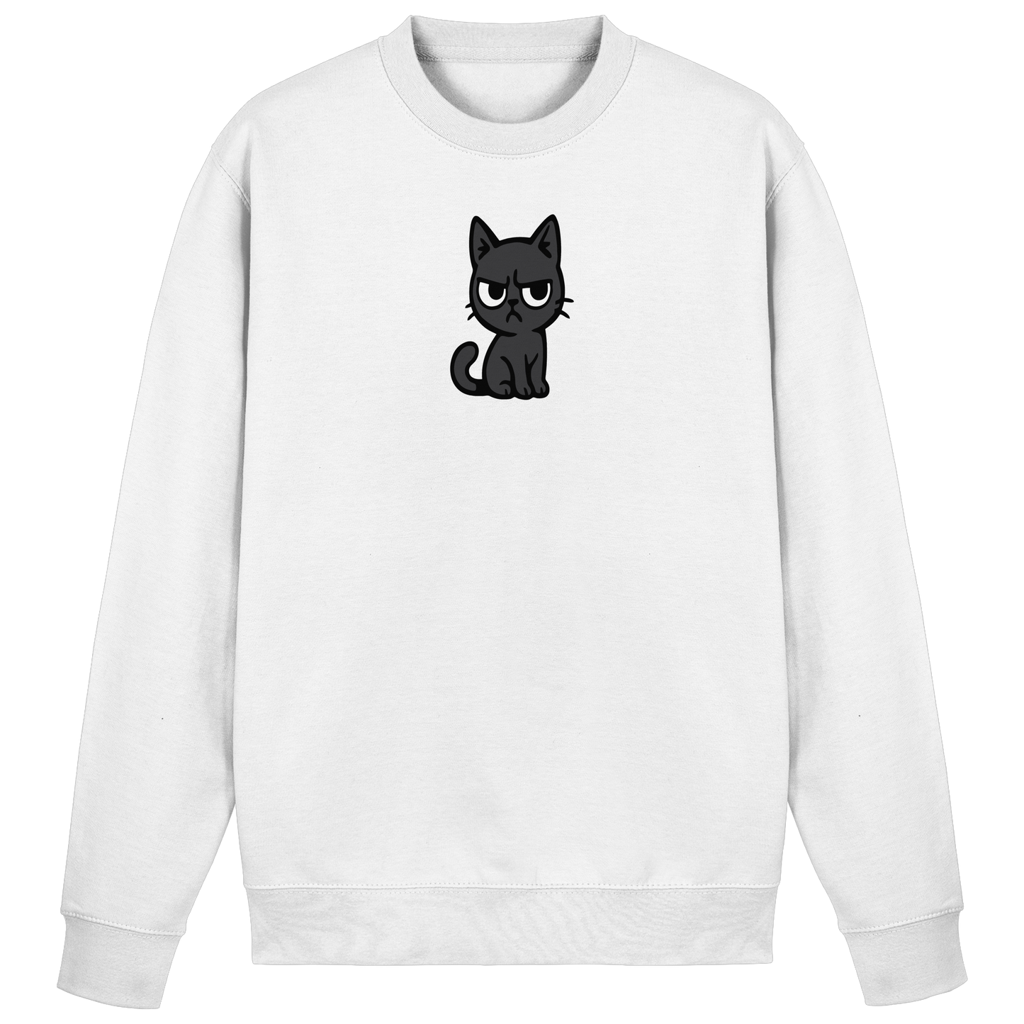Schwarze Katze im Schatten – Personal wird beobachtet - Basic Sweatshirt