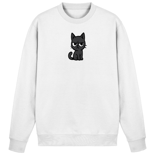 Schwarze Katze im Schatten – Personal wird beobachtet - Basic Sweatshirt