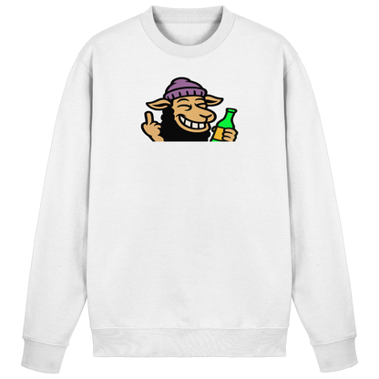 Schaf mit Mittelfinger im Partymodus – Dancefloor? Nur wenn’s brennt - Basic Sweatshirt