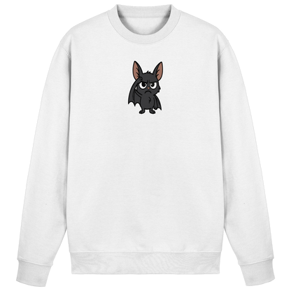 Fledermaus mit hochgezogener Braue – Nachtleben mit Meinung - Basic Sweatshirt