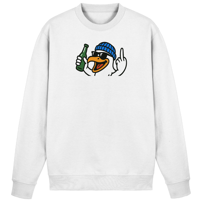 Möwe mit Mittelfinger – Der fliegende Cocktail der Verweigerung - Basic Sweatshirt