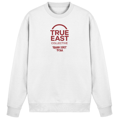 Trabbi statt Tesla & True East Logo – Zweitakt statt Stromschlag - Basic Sweatshirt