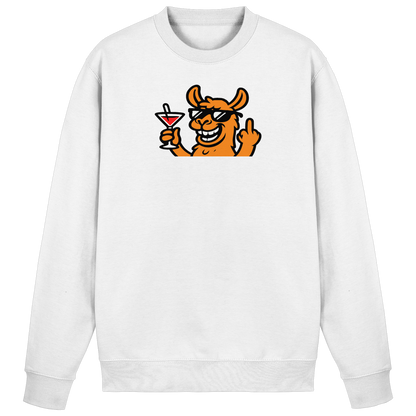 Lama mit Mittelfinger – Partymodus mit Attitüde  - Basic Sweatshirt