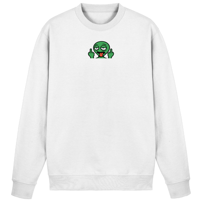 Alien mit Mittelfinger – Ich will nach Hause, aber erst flippe ich euch noch - Basic Sweatshirt