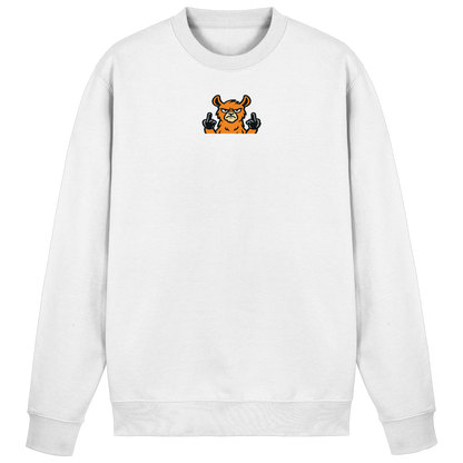 Lama mit Mittelfinger – Das Modeaccessoire für klare Kante und Ruhe - Basic Sweatshirt