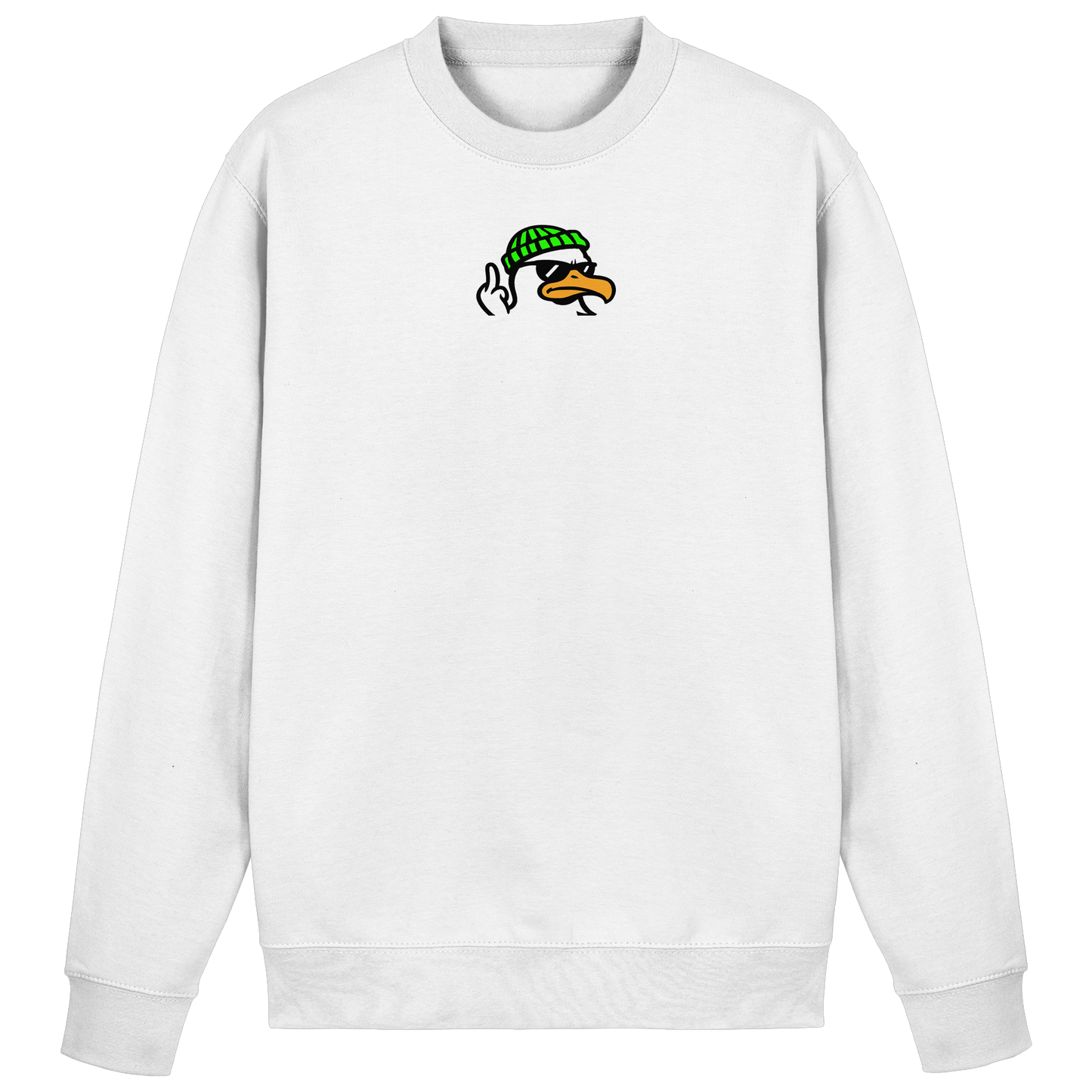 Möwe mit Mittelfinger – Klarstellung in Federform - Basic Sweatshirt