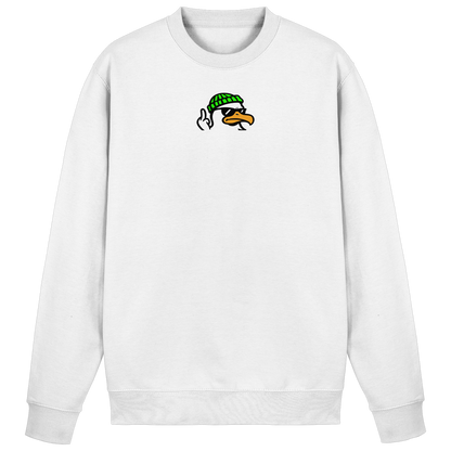 Möwe mit Mittelfinger – Klarstellung in Federform - Basic Sweatshirt