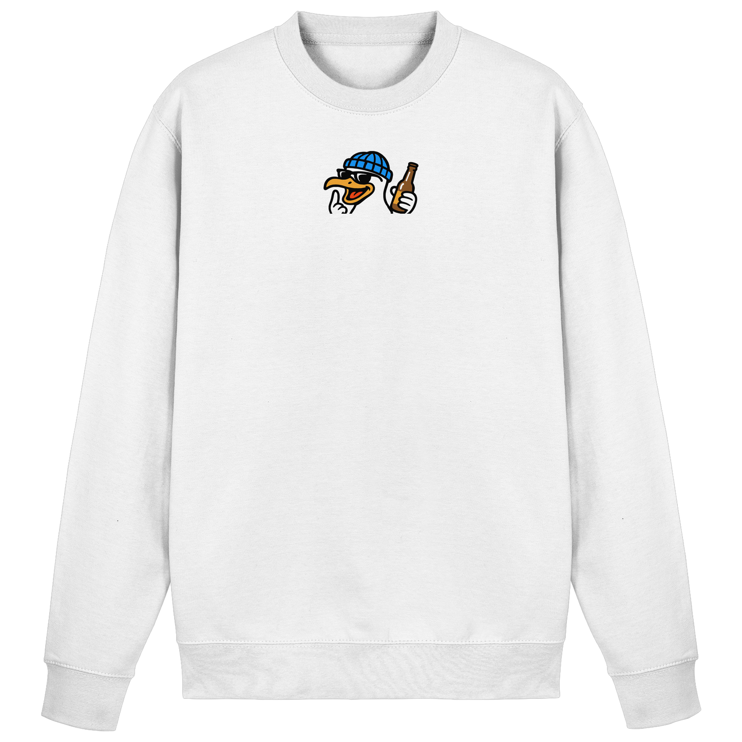 Möwe mit Mittelfinger – Dein nachtaktives Party-Orakel - Basic Sweatshirt