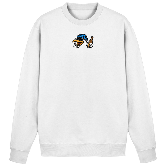 Möwe mit Mittelfinger – Dein nachtaktives Party-Orakel - Basic Sweatshirt