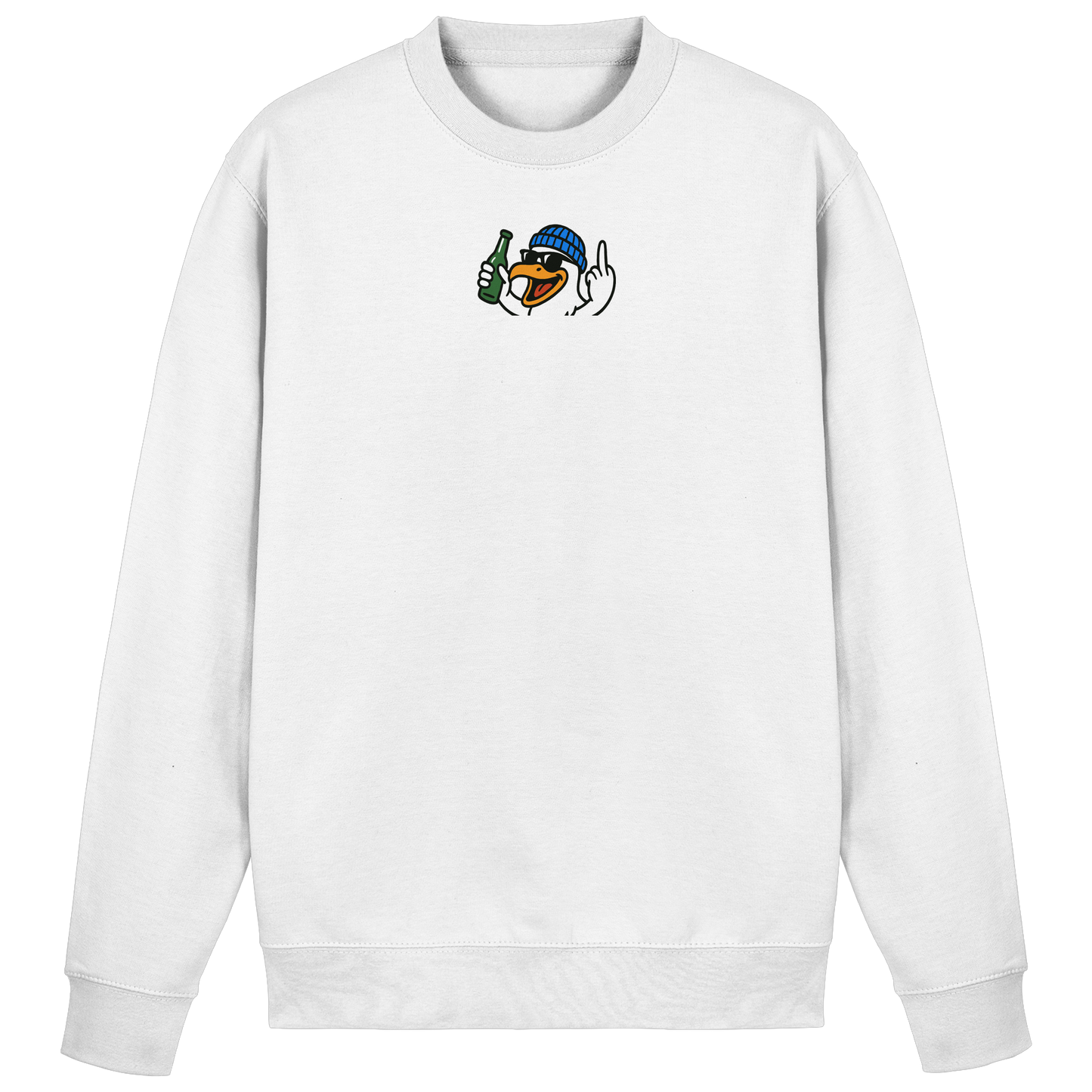 Möwe mit Mittelfinger – Der fliegende Cocktail der Verweigerung - Basic Sweatshirt