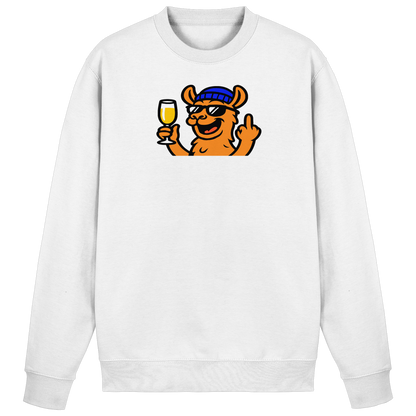 Lama mit Mittelfinger – Der ultimative Stoppschild für Laberer - Basic Sweatshirt