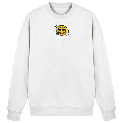 Smiley mit Mittelfinger – Wie ein Joint, nur zum Anziehen - Basic Sweatshirt