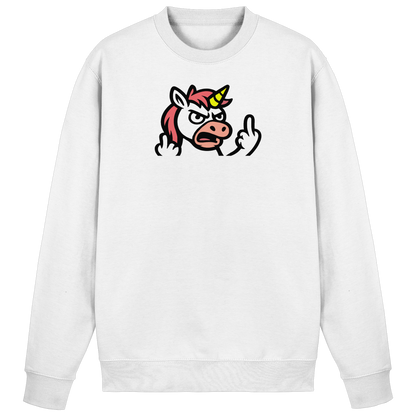 Einhorn mit Mittelfinger – Wenn die Zuckerwatte abgelaufen ist - Basic Sweatshirt