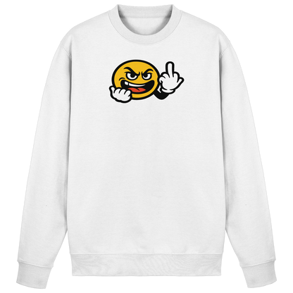 Smiley mit Mittelfinger – Gute Laune. Schlechte Laune. Klar geregelt. - Basic Sweatshirt