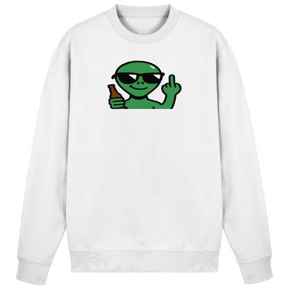 Alien mit Mittelfinger – Der Club gehört den Sternen - Basic Sweatshirt