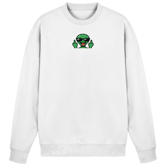 Alien mit Mittelfinger – Grüße vom Planeten Genervt - Basic Sweatshirt