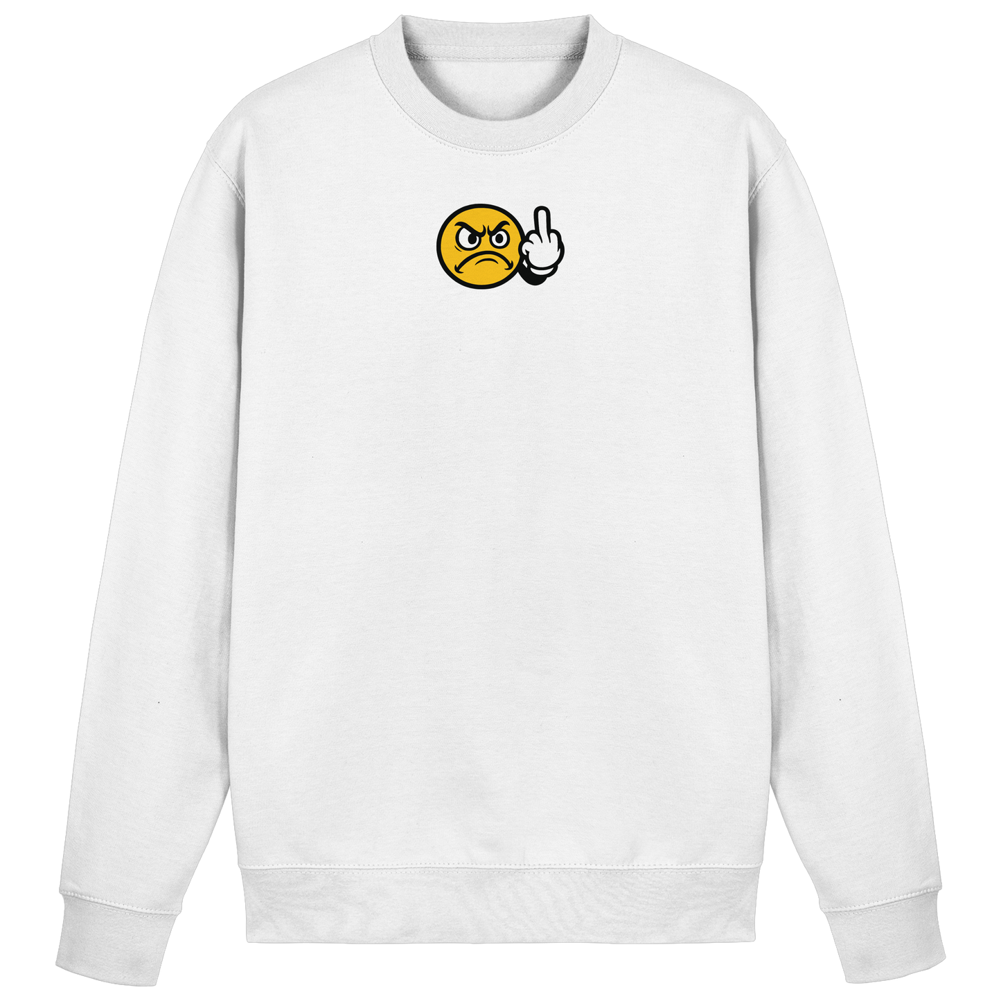 Smiley mit Mittelfinger – Dein stilles „Nope“ mit Gesicht - Basic Sweatshirt