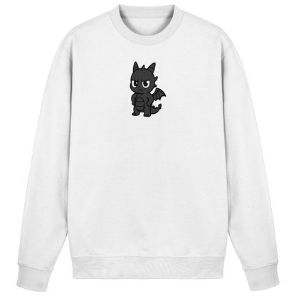 Babydrache mit schiefem Blick – Mini, aber meinungsstark - Basic Sweatshirt