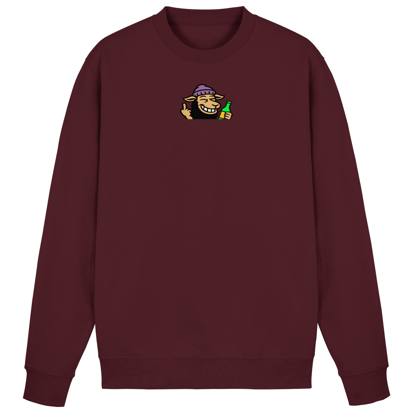 Schaf mit Mittelfinger im Partymodus – Dancefloor? Nur wenn’s brennt - Basic Sweatshirt