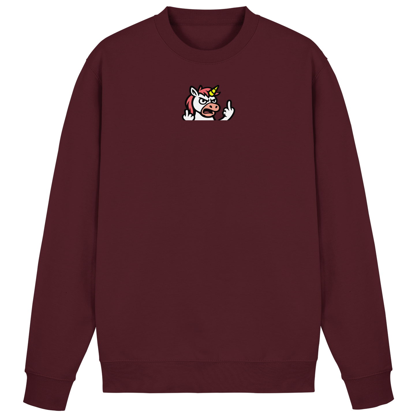 Einhorn mit Mittelfinger – Wenn die Zuckerwatte abgelaufen ist - Basic Sweatshirt