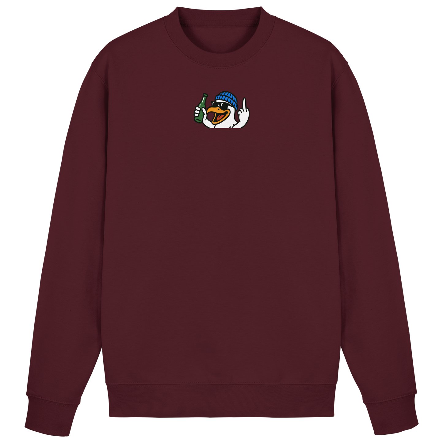 Möwe mit Mittelfinger – Der fliegende Cocktail der Verweigerung - Basic Sweatshirt