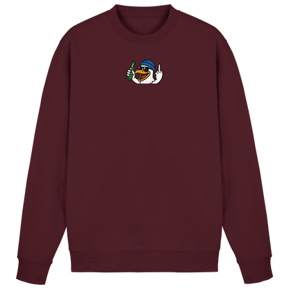 Möwe mit Mittelfinger – Der fliegende Cocktail der Verweigerung - Basic Sweatshirt