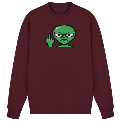 Alien mit Mittelfinger – Erdleben ist kein Ponyhof - Basic Sweatshirt