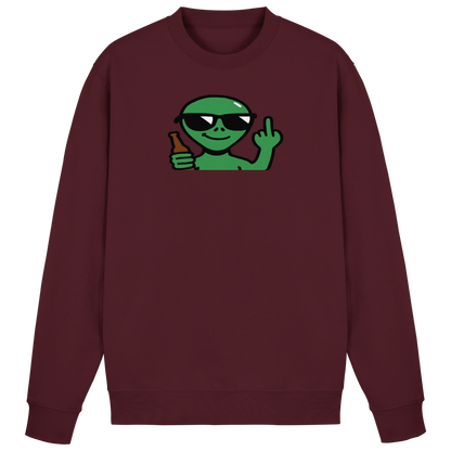 Alien mit Mittelfinger – Der Club gehört den Sternen - Basic Sweatshirt