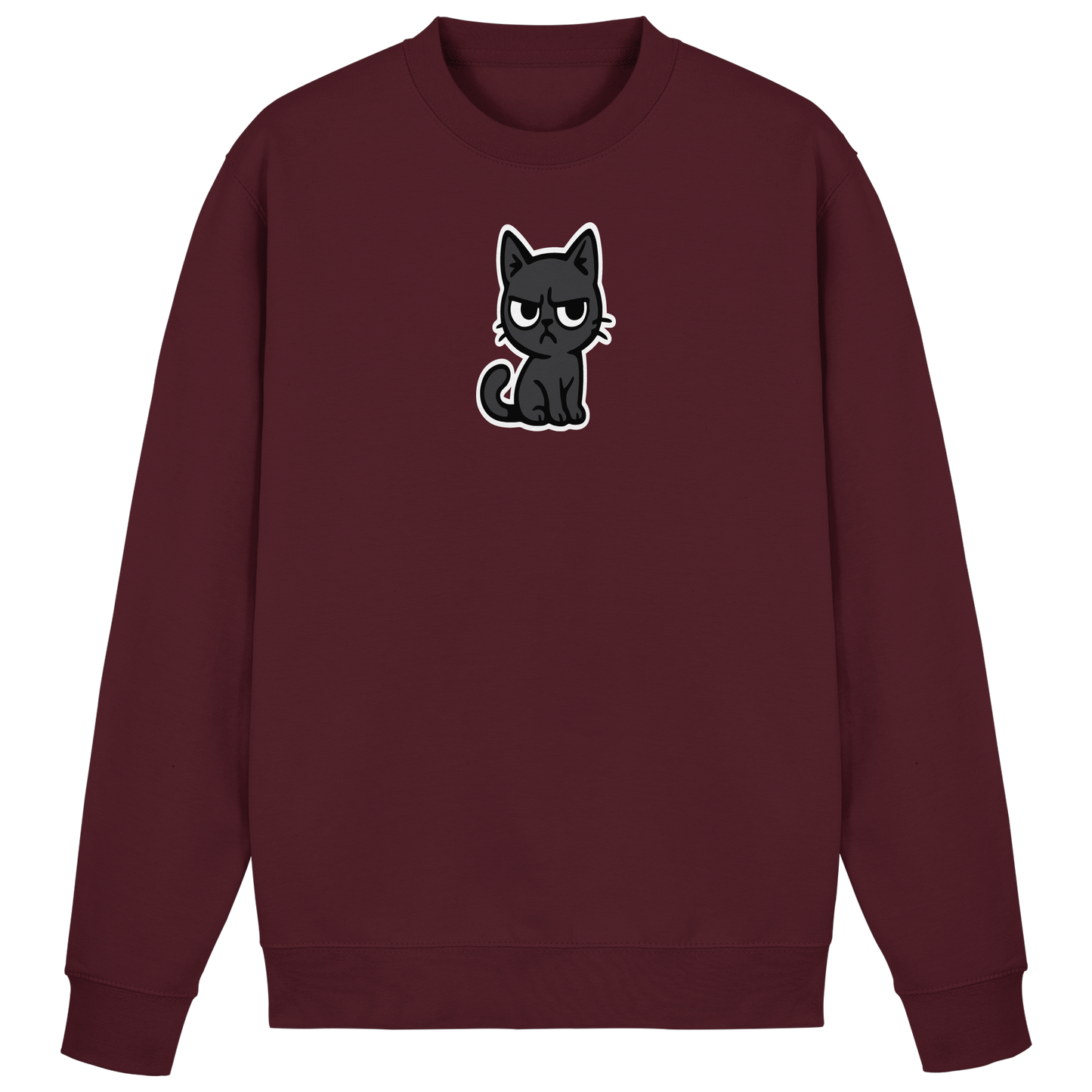 Schwarze Katze im Schatten – Personal wird beobachtet - Basic Sweatshirt