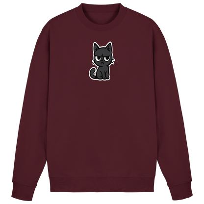 Schwarze Katze im Schatten – Personal wird beobachtet - Basic Sweatshirt