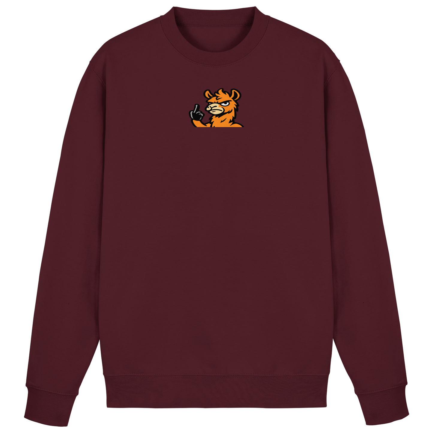 Lama mit Mittelfinger – Meditation auf Abwehrmodus - Basic Sweatshirt
