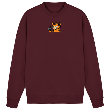 Lama mit Mittelfinger – Meditation auf Abwehrmodus - Basic Sweatshirt
