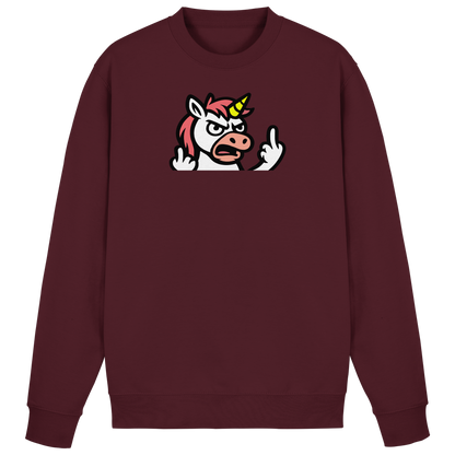 Einhorn mit Mittelfinger – Wenn die Zuckerwatte abgelaufen ist - Basic Sweatshirt