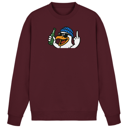 Möwe mit Mittelfinger – Der fliegende Cocktail der Verweigerung - Basic Sweatshirt