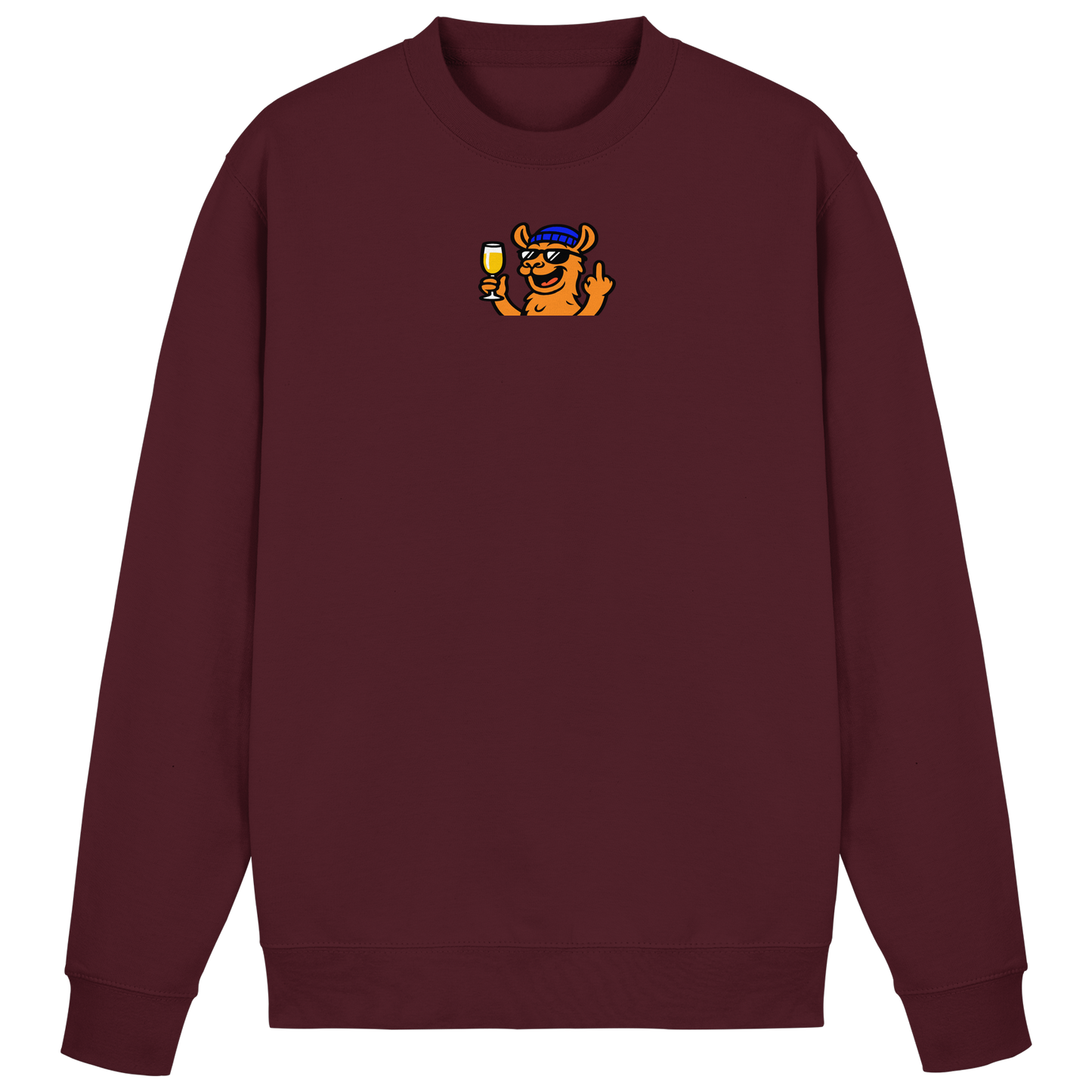 Lama mit Mittelfinger – Der ultimative Stoppschild für Laberer - Basic Sweatshirt