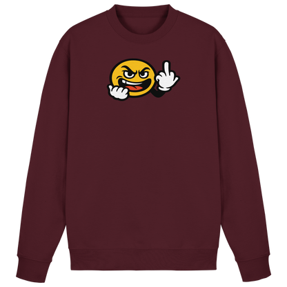 Smiley mit Mittelfinger – Gute Laune. Schlechte Laune. Klar geregelt. - Basic Sweatshirt