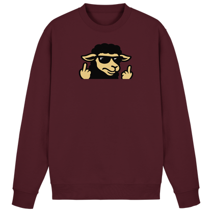 Schwarzes Schaf mit Mittelfinger – Schluss mit Nettigkeit - Basic Sweatshirt