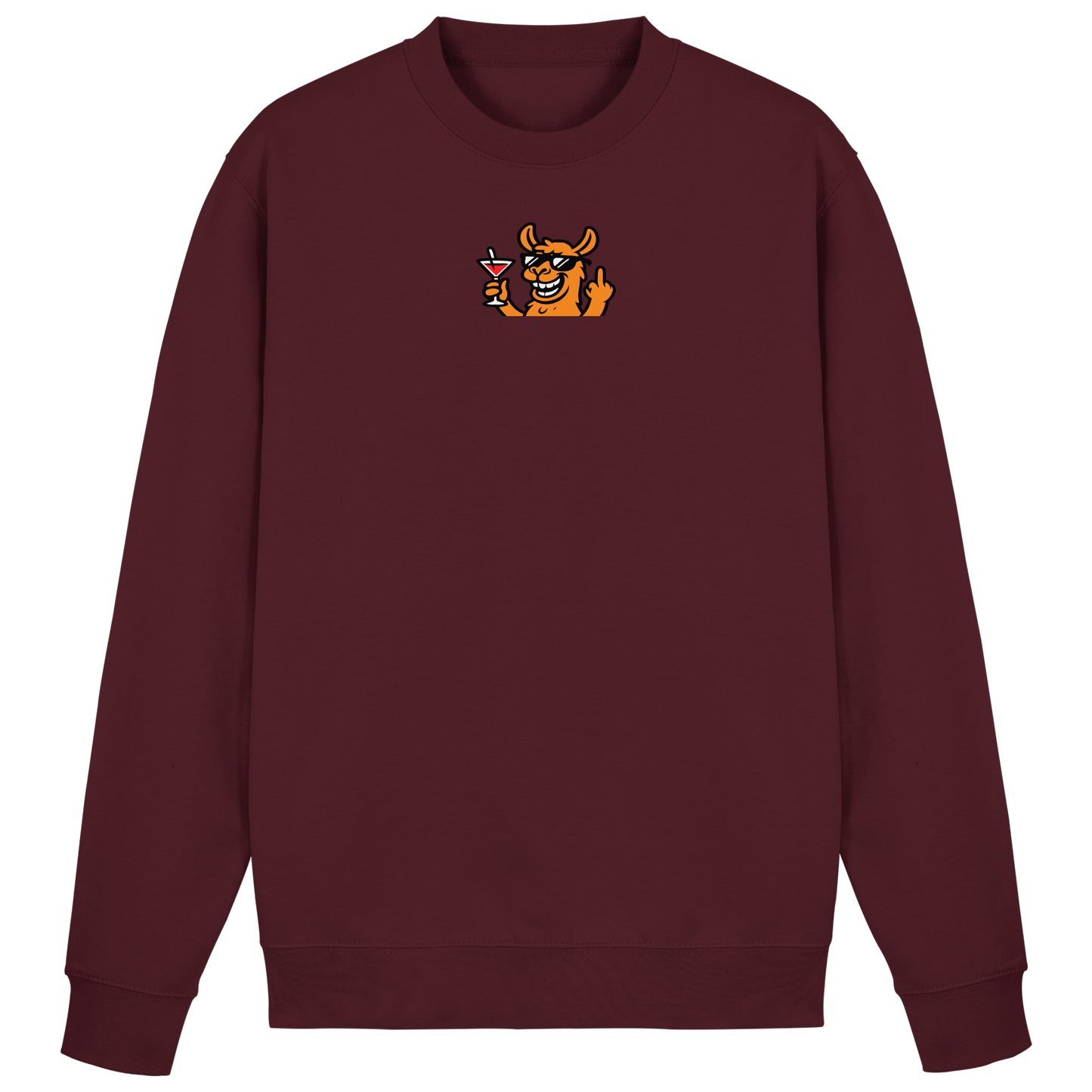 Lama mit Mittelfinger – Partymodus mit Attitüde - Basic Sweatshirt