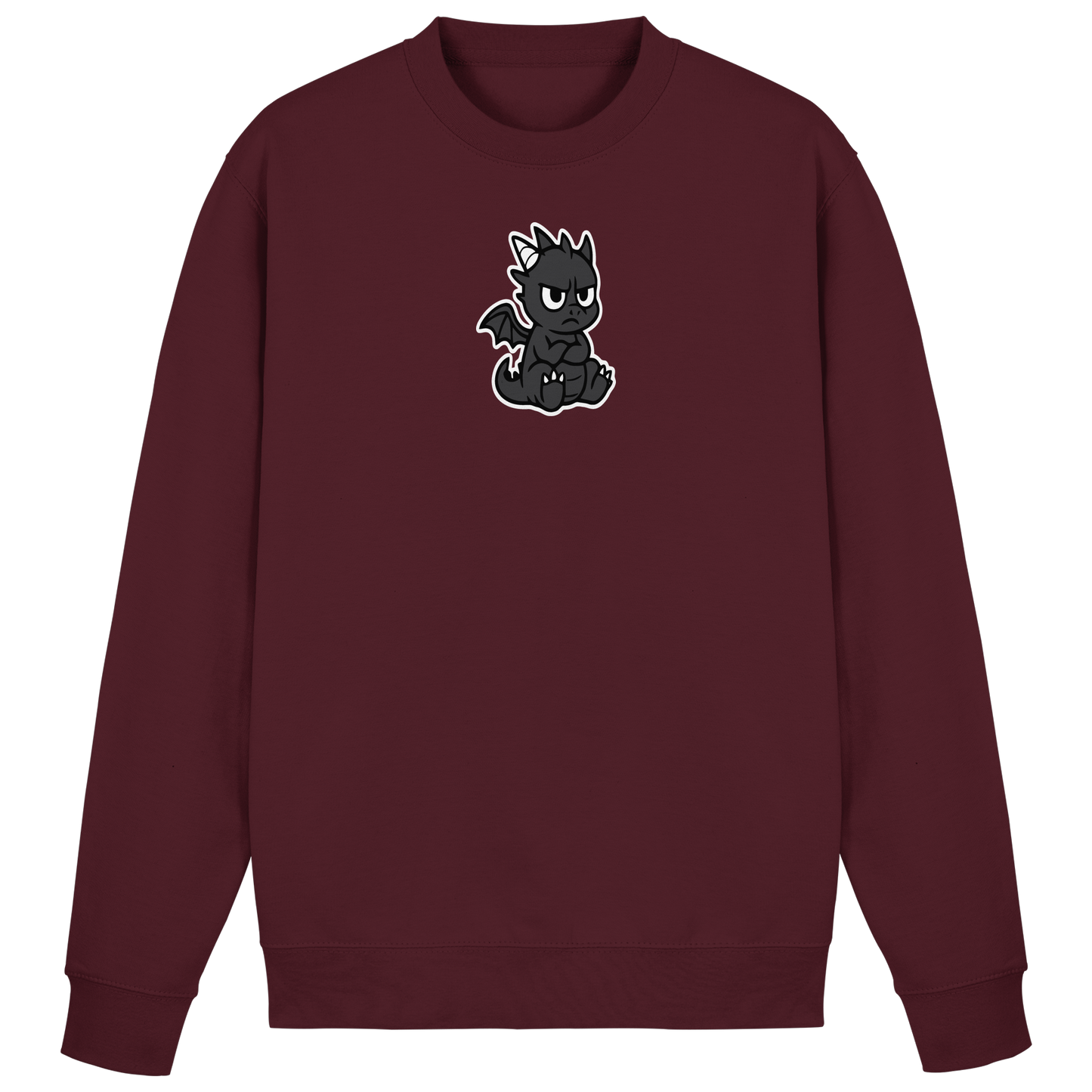 Babydrache mit Stirnrunzeln – Klein, flauschig, nicht begeistert - Basic Sweatshirt