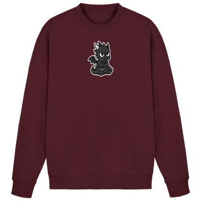 Babydrache mit Stirnrunzeln – Klein, flauschig, nicht begeistert - Basic Sweatshirt