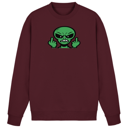 Alien mit Mittelfinger – Kontakt abgebrochen - Basic Sweatshirt