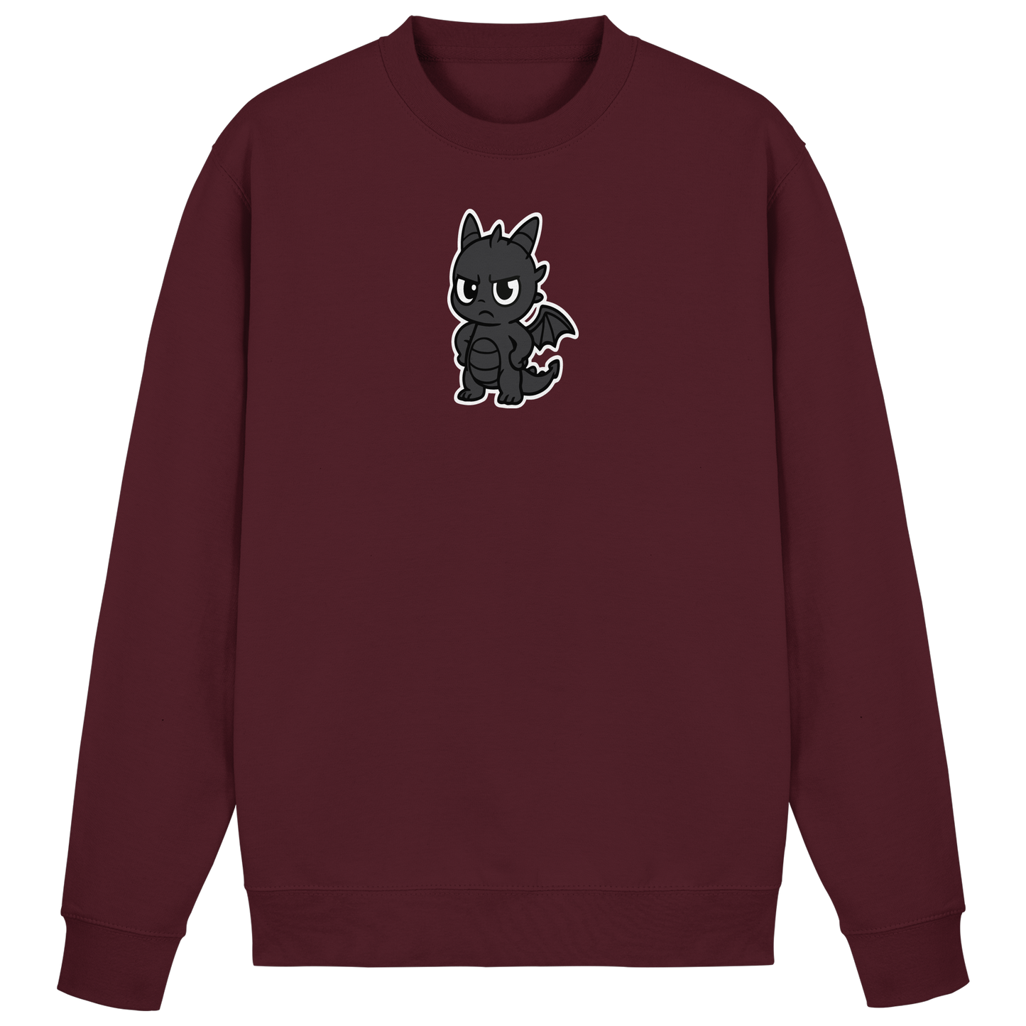 Babydrache mit schiefem Blick – Mini, aber meinungsstark - Basic Sweatshirt