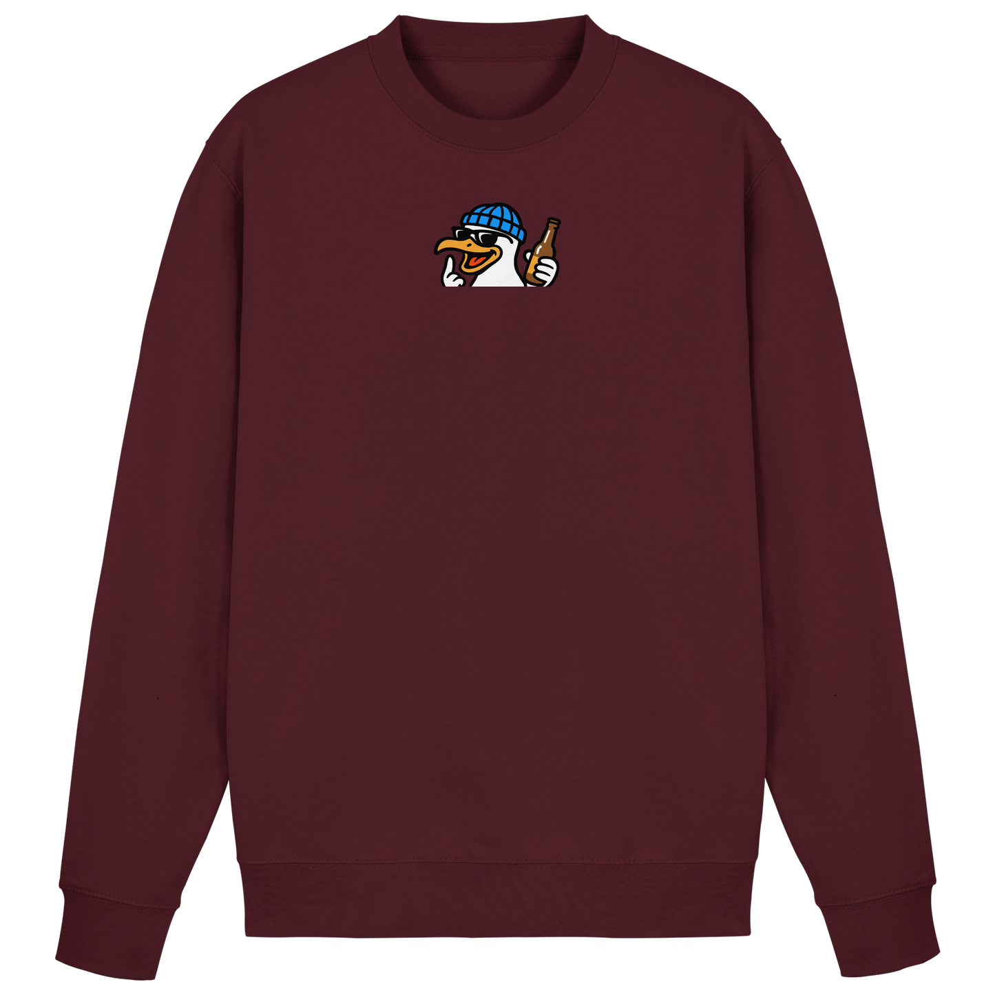 Möwe mit Mittelfinger – Dein nachtaktives Party-Orakel - Basic Sweatshirt