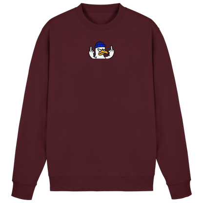 Möwe mit Mittelfinger – Kein Bock, keine Diskussionen - Basic Sweatshirt