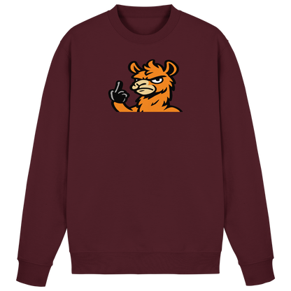 Lama mit Mittelfinger – Meditation auf Abwehrmodus - Basic Sweatshirt