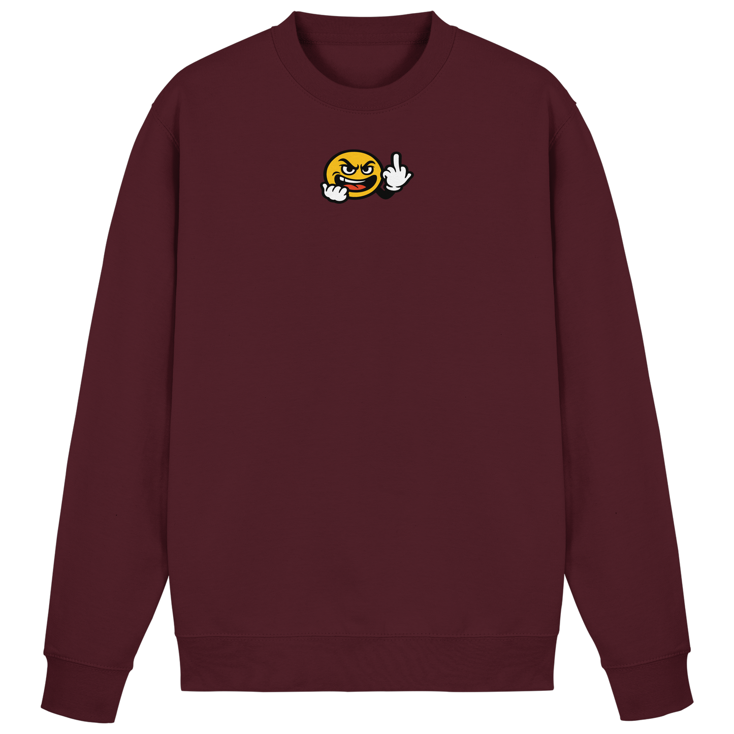 Smiley mit Mittelfinger – Gute Laune. Schlechte Laune. Klar geregelt - Basic Sweatshirt
