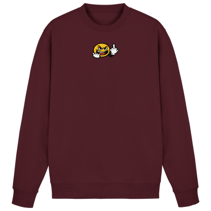Smiley mit Mittelfinger – Gute Laune. Schlechte Laune. Klar geregelt - Basic Sweatshirt
